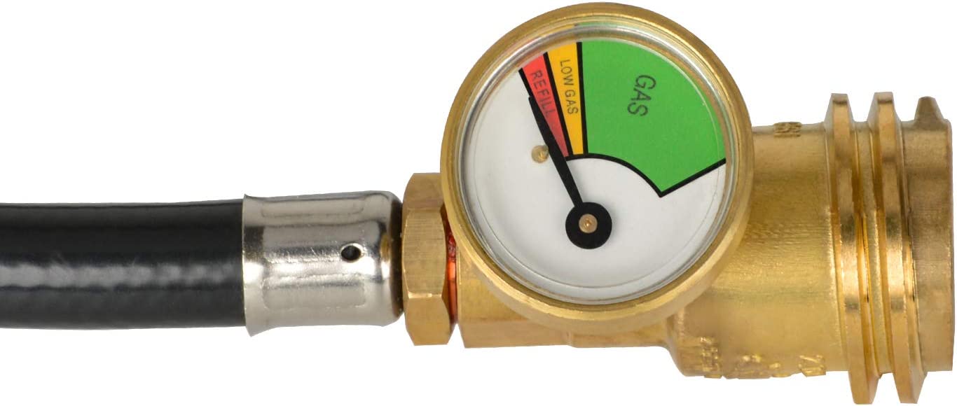 12 Ft Propane Hose with Gauge