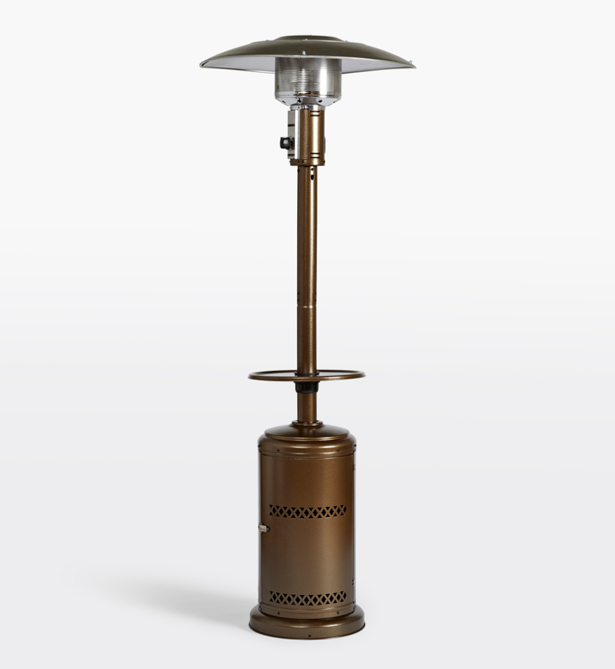 Mushroom Gas Patio Heater - Dark Brown / Gold