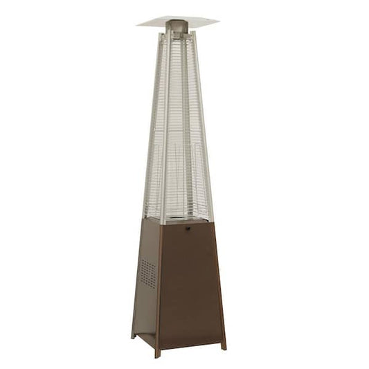 Pyramid Gas Patio Heater - Dark Brown/Gold